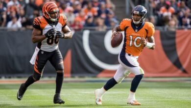 bengals vs denver broncos match player stats