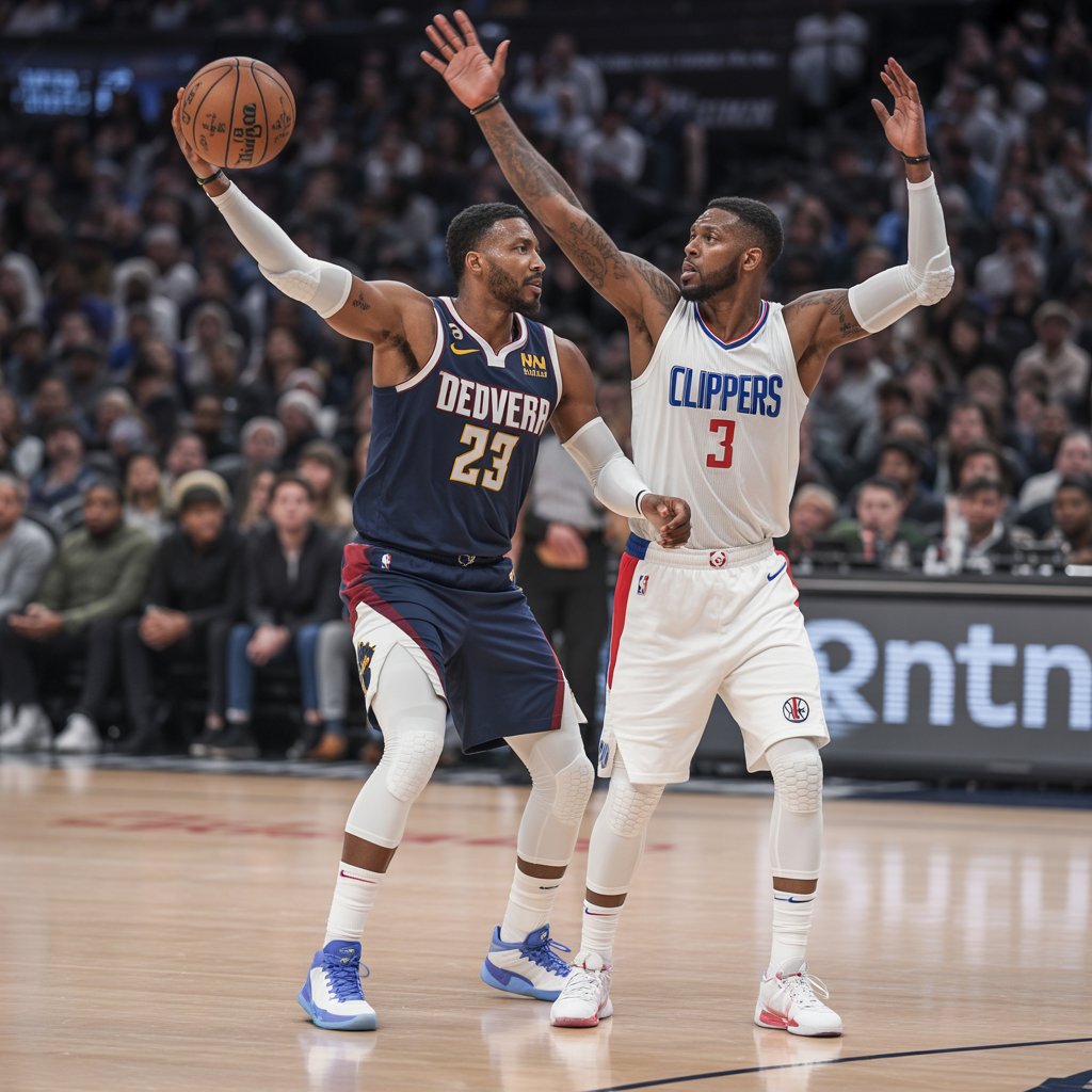 denver nuggets vs clippers match player stats