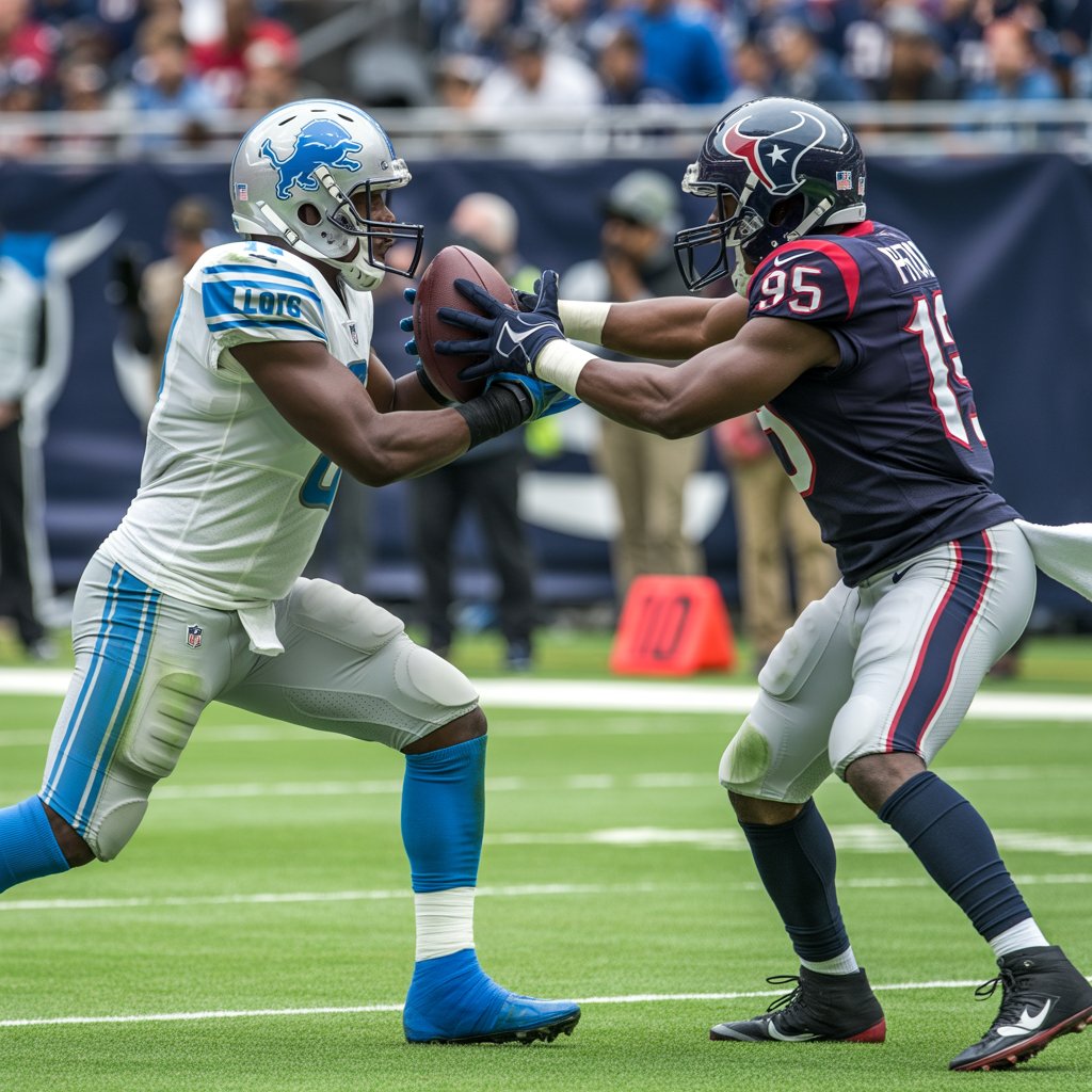 detroit lions vs houston texans match player stats