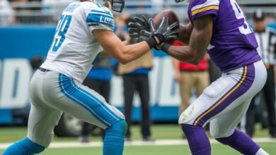 detroit lions vs minnesota vikings match player stats