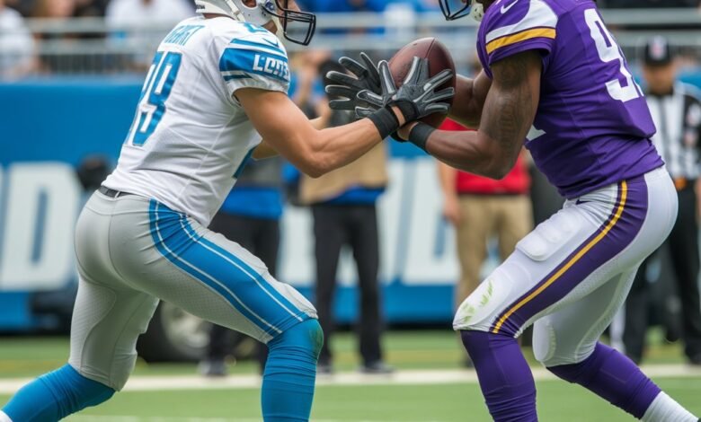 detroit lions vs minnesota vikings match player stats