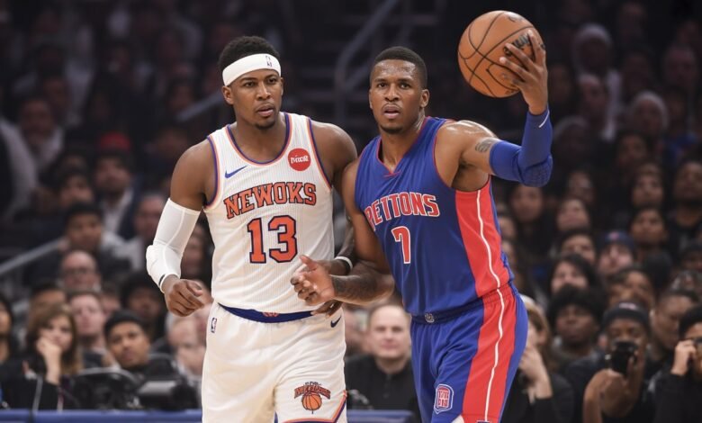 knicks vs detroit pistons match player stats