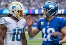 los angeles chargers vs new york giants match player stats