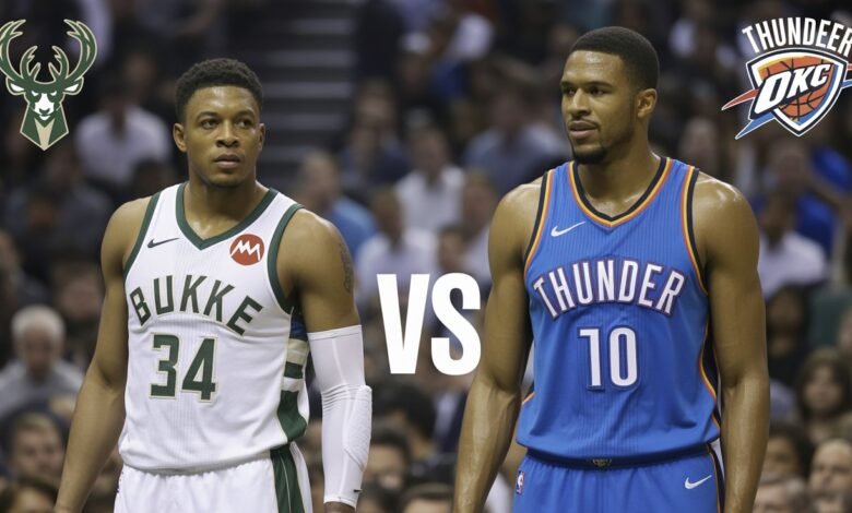 milwaukee bucks vs okc thunder match player stats