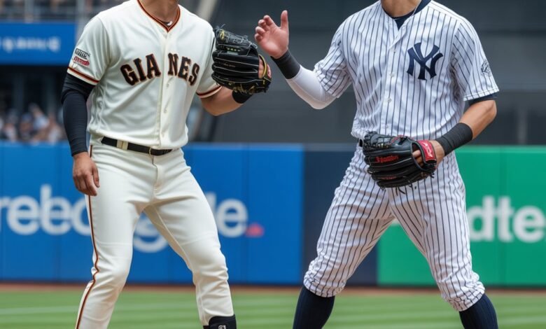 san francisco giants vs new york yankees match player stats