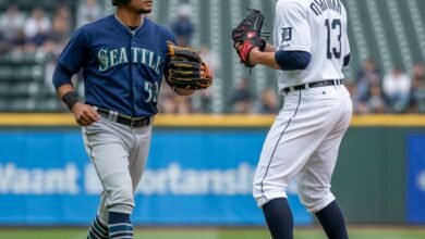 seattle mariners vs detroit tigers match player stats