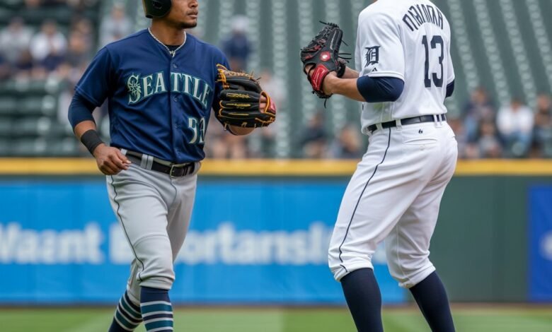 seattle mariners vs detroit tigers match player stats