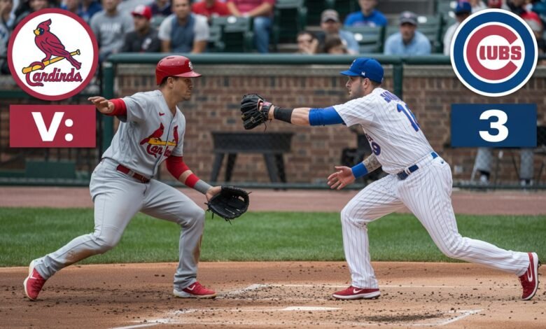 st. louis cardinals vs chicago cubs match player stats