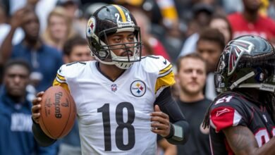 steelers vs atlanta falcons match player stats