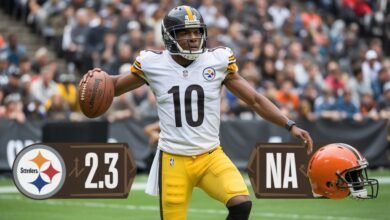 steelers vs cleveland browns match player stats