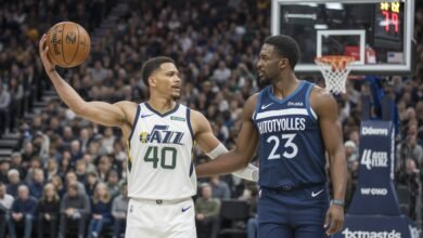 utah jazz vs timberwolves match player stats