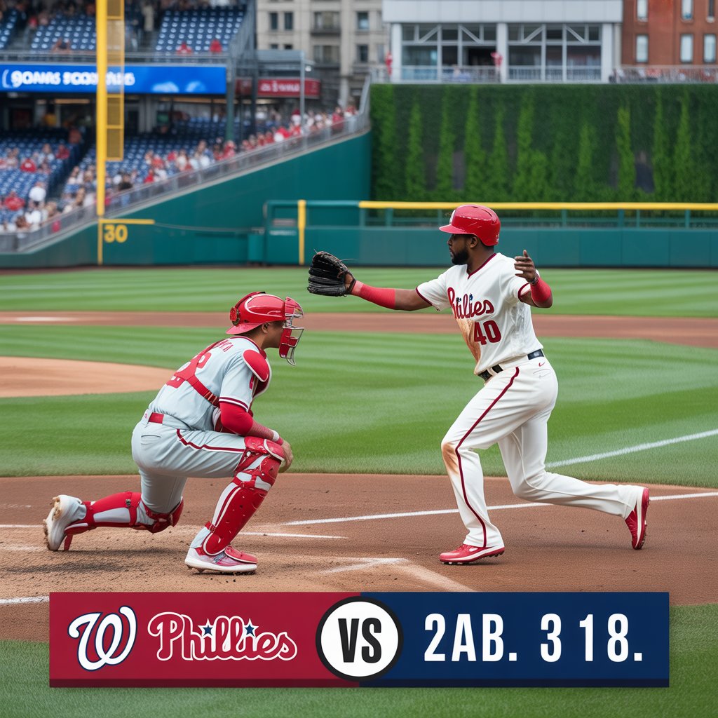 washington nationals vs phillies match player stats