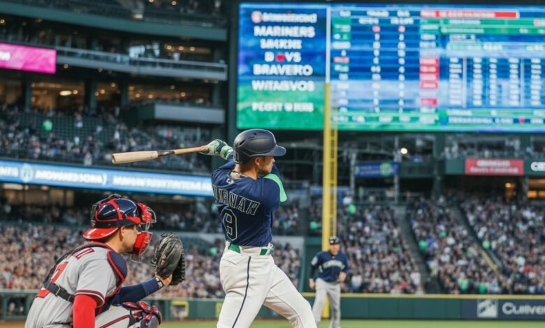 seattle mariners vs atlanta braves match player stats