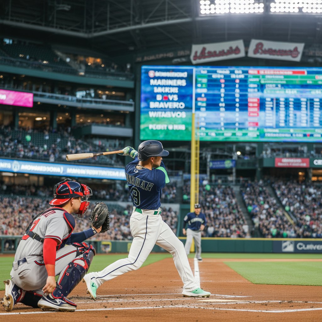 seattle mariners vs atlanta braves match player stats