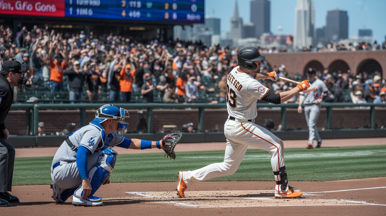 san francisco giants vs dodgers match player stats