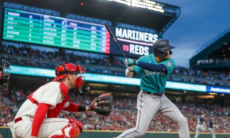 seattle mariners vs cincinnati reds match player stats