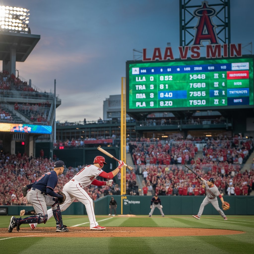 los angeles angels vs minnesota twins match player stats