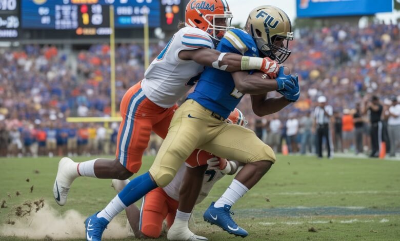 liu sharks football vs florida gators football match player stats