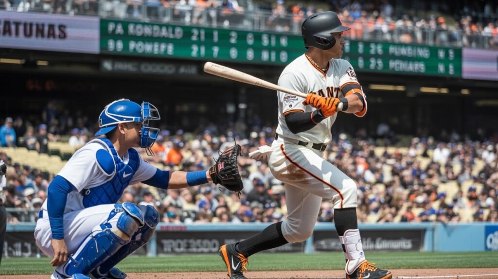 san francisco giants vs dodgers match player stats
