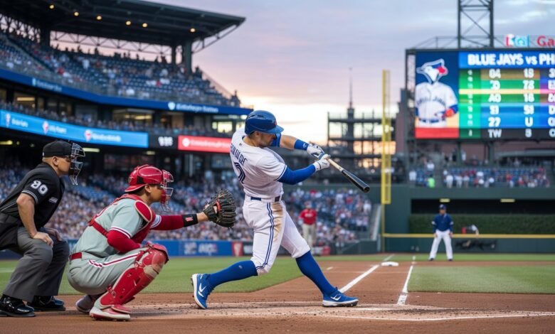 toronto blue jays vs phillies match player stats