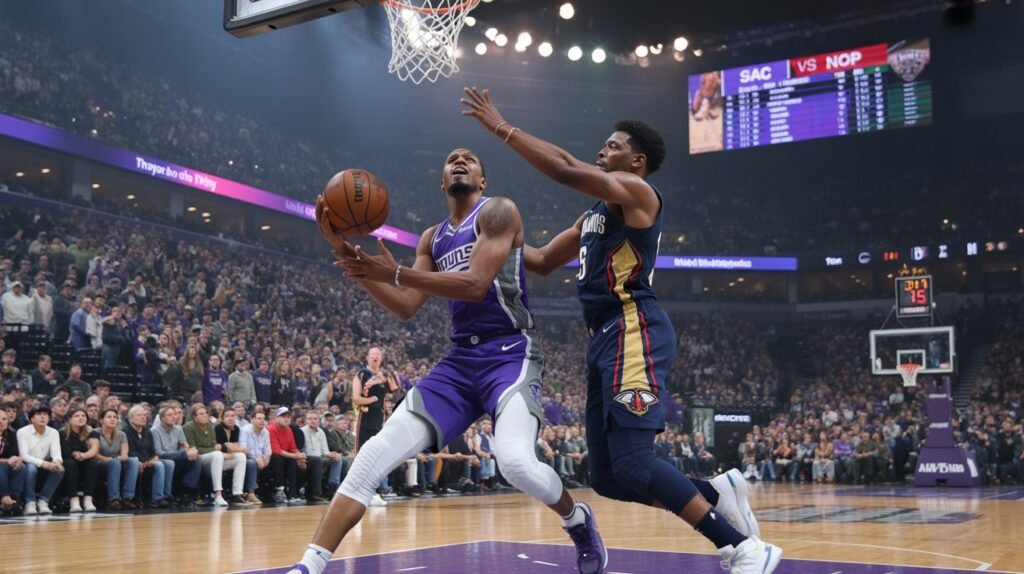 sacramento kings vs new orleans pelicans match player stats