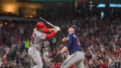 los angeles angels vs minnesota twins match player stats