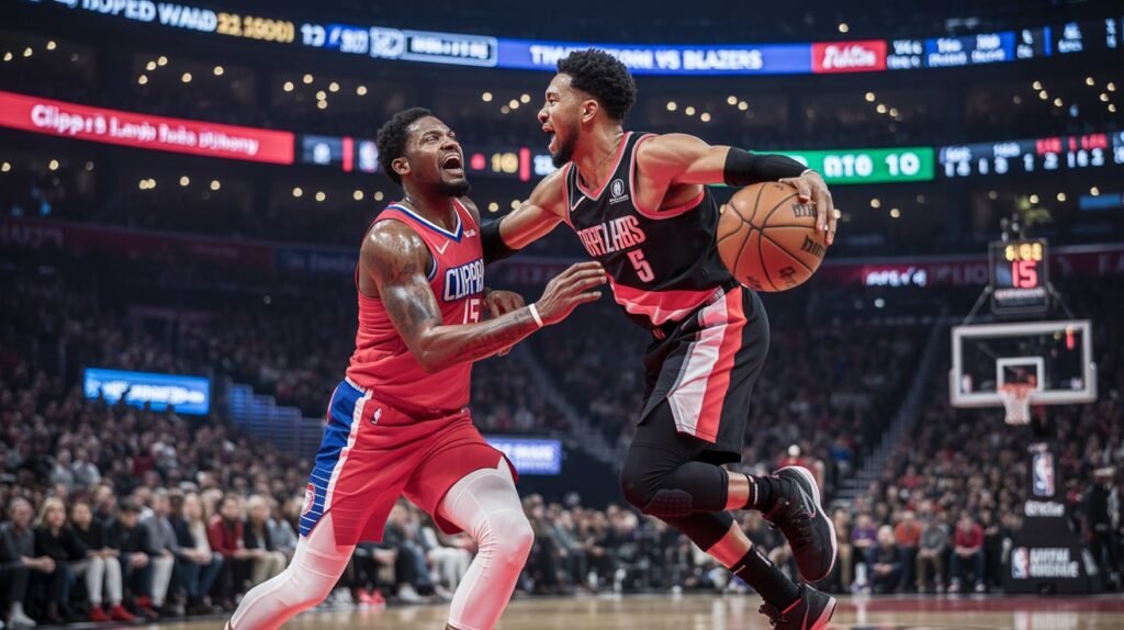 la clippers vs portland trail blazers match player stats