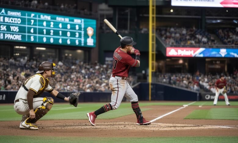 diamondbacks vs padres match player stats​