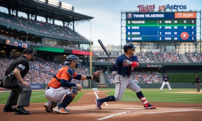minnesota twins vs houston astros match player stats