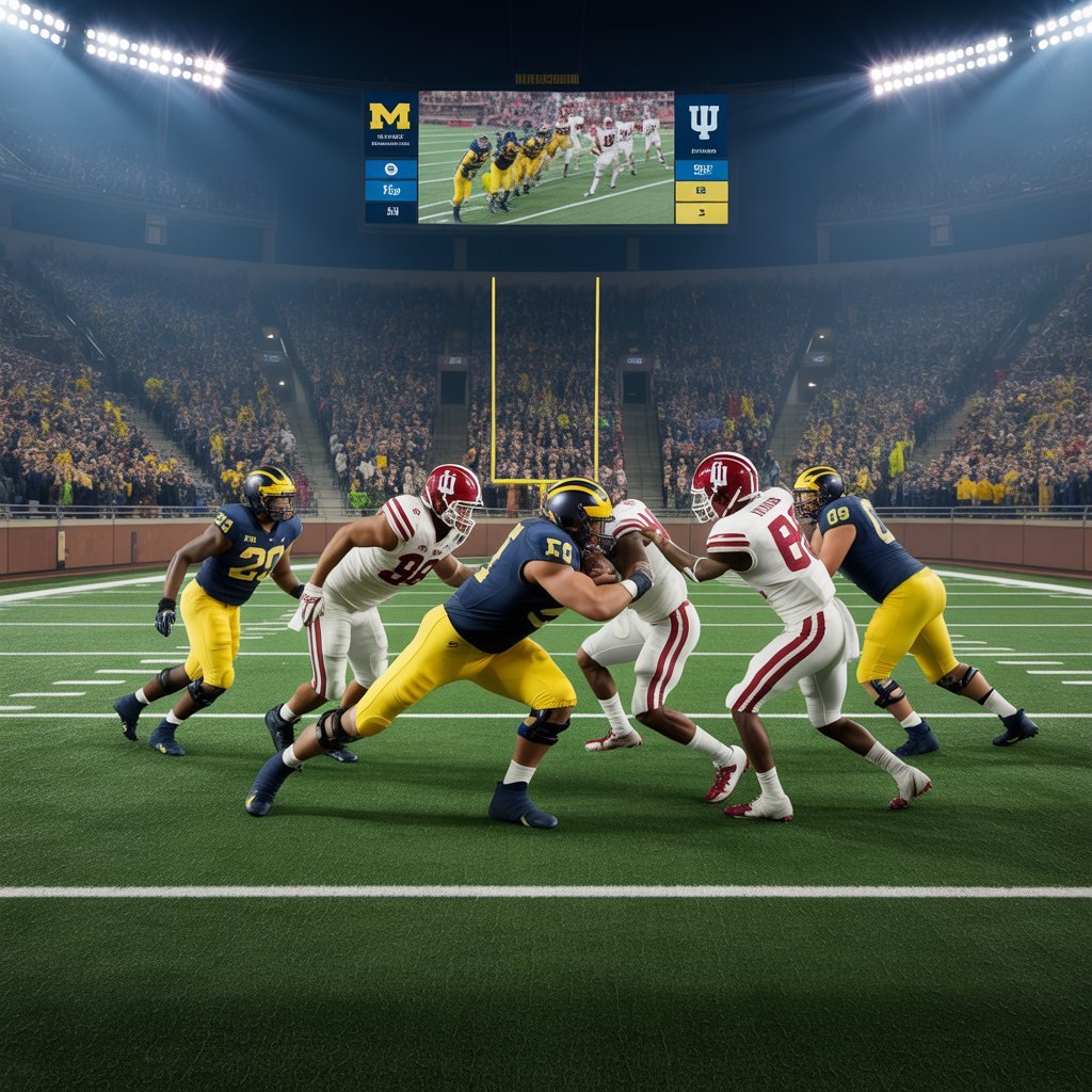 michigan wolverines football vs indiana hoosiers football match player stats