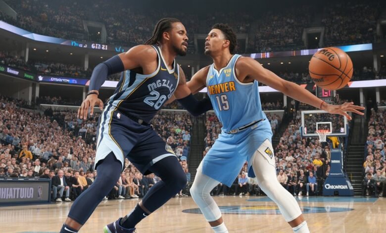memphis grizzlies vs denver nuggets match player stats