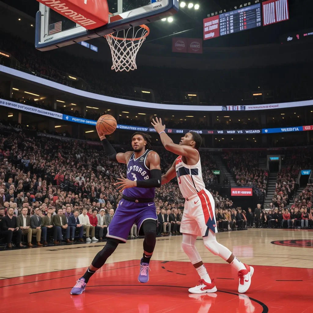 toronto raptors vs washington wizards match player stats