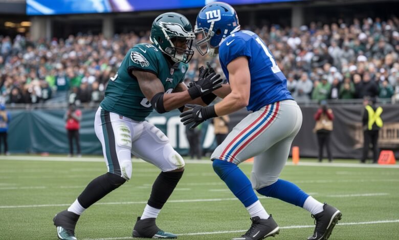 philadelphia eagles vs new york giants match player stats