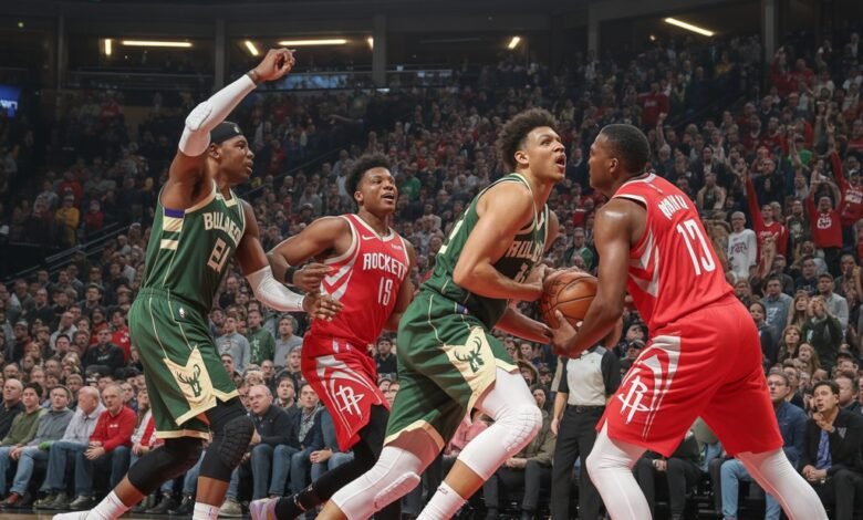 milwaukee bucks vs houston rockets match player stats