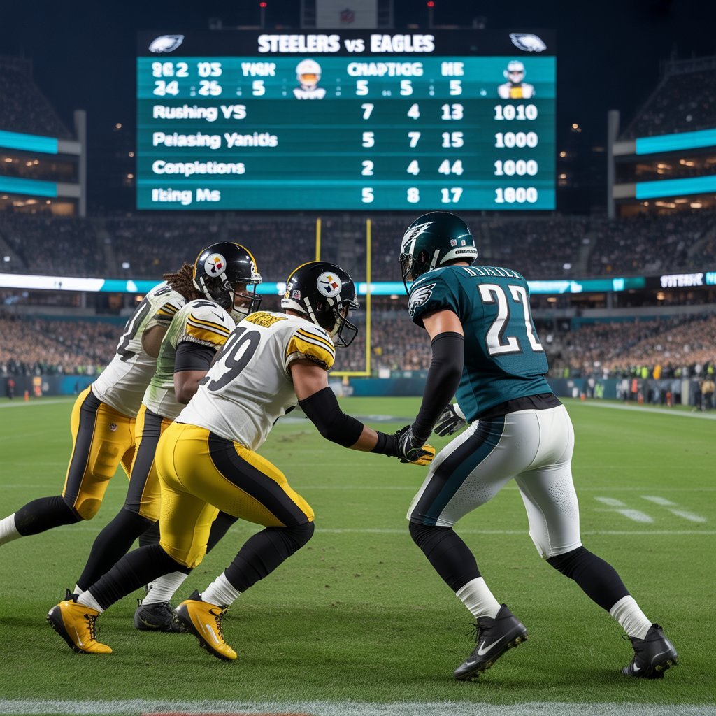 steelers vs philadelphia eagles match player stats