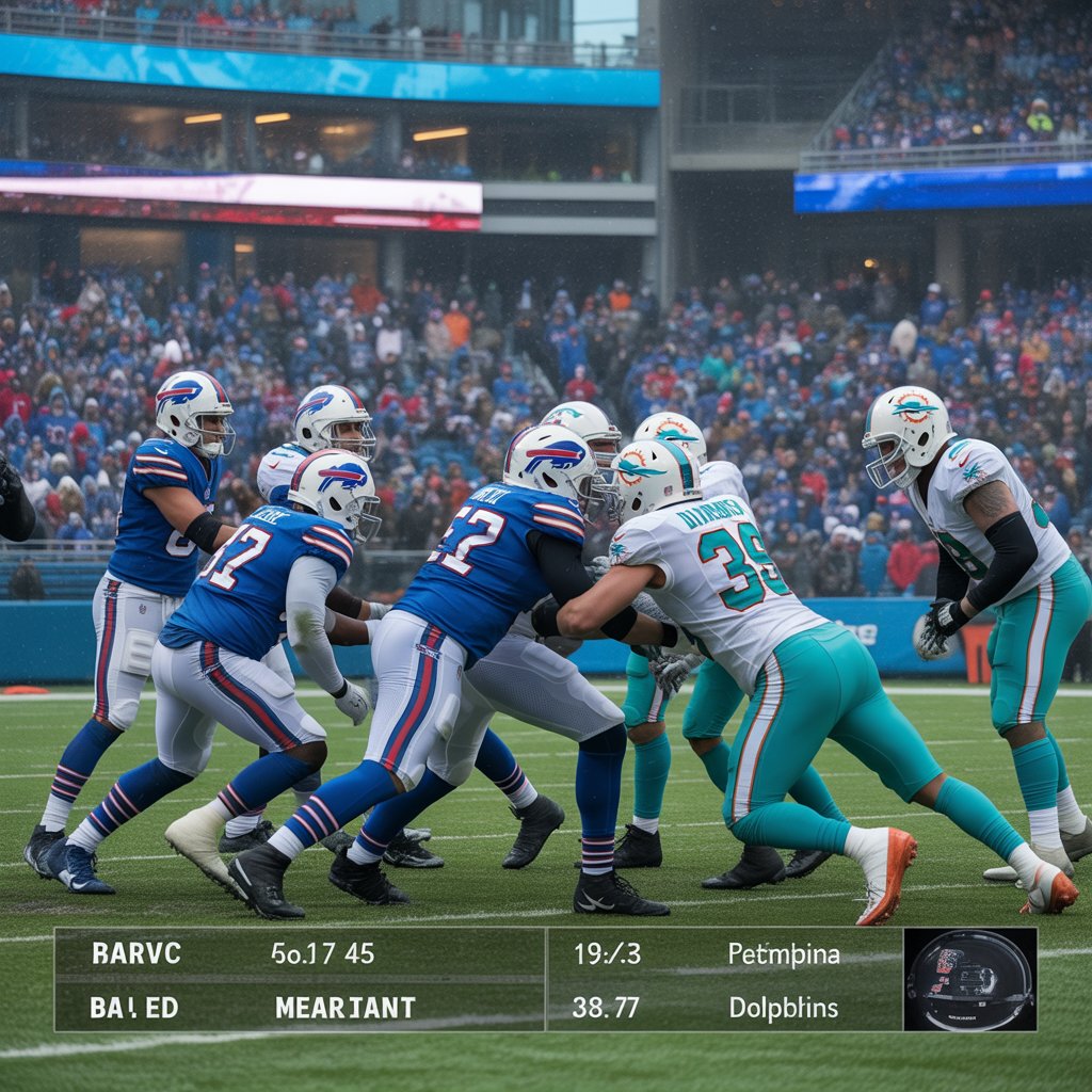 buffalo bills vs miami dolphins match player stats