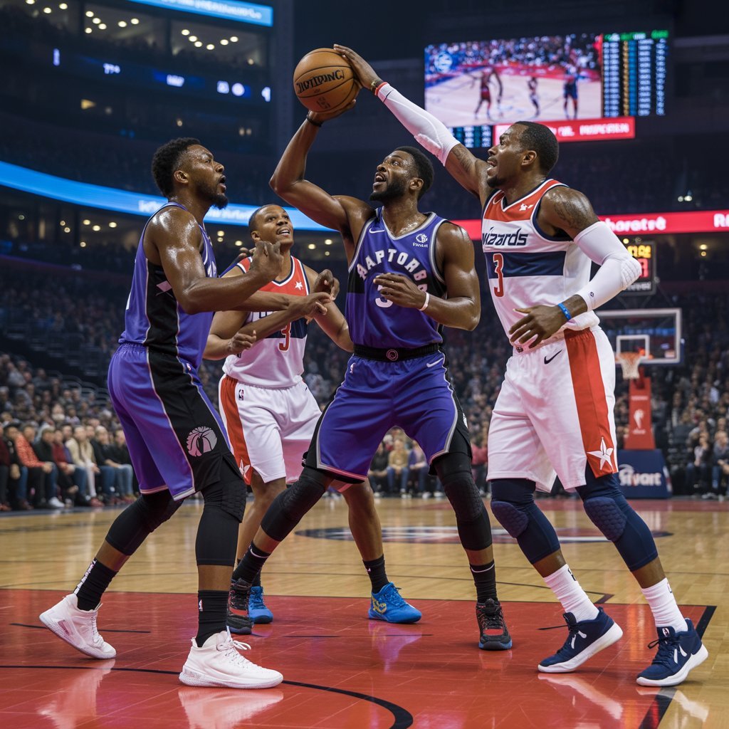 toronto raptors vs washington wizards match player stats