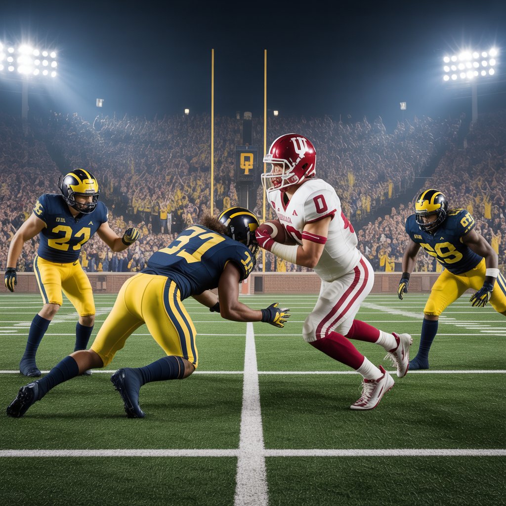 michigan wolverines football vs indiana hoosiers football match player stats