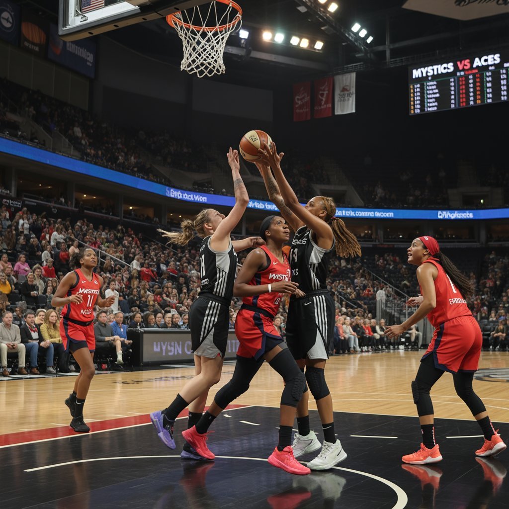 washington mystics vs las vegas aces match player stats