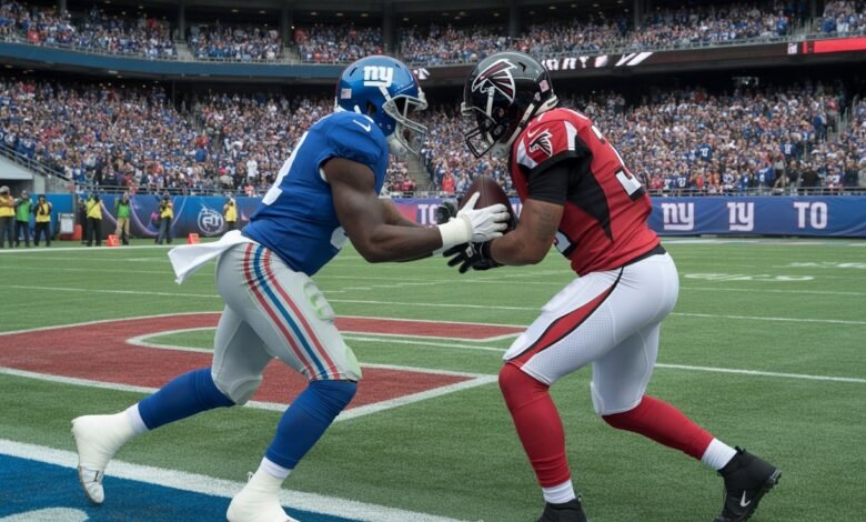 new york giants vs atlanta falcons match player stats