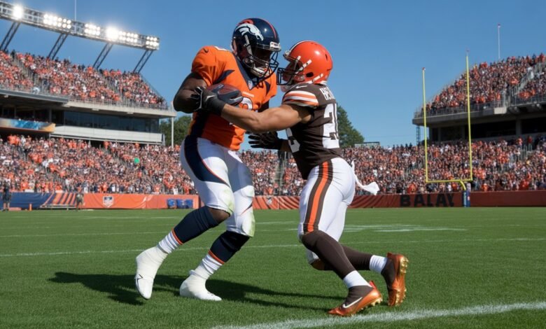 denver broncos vs cleveland browns match player stats