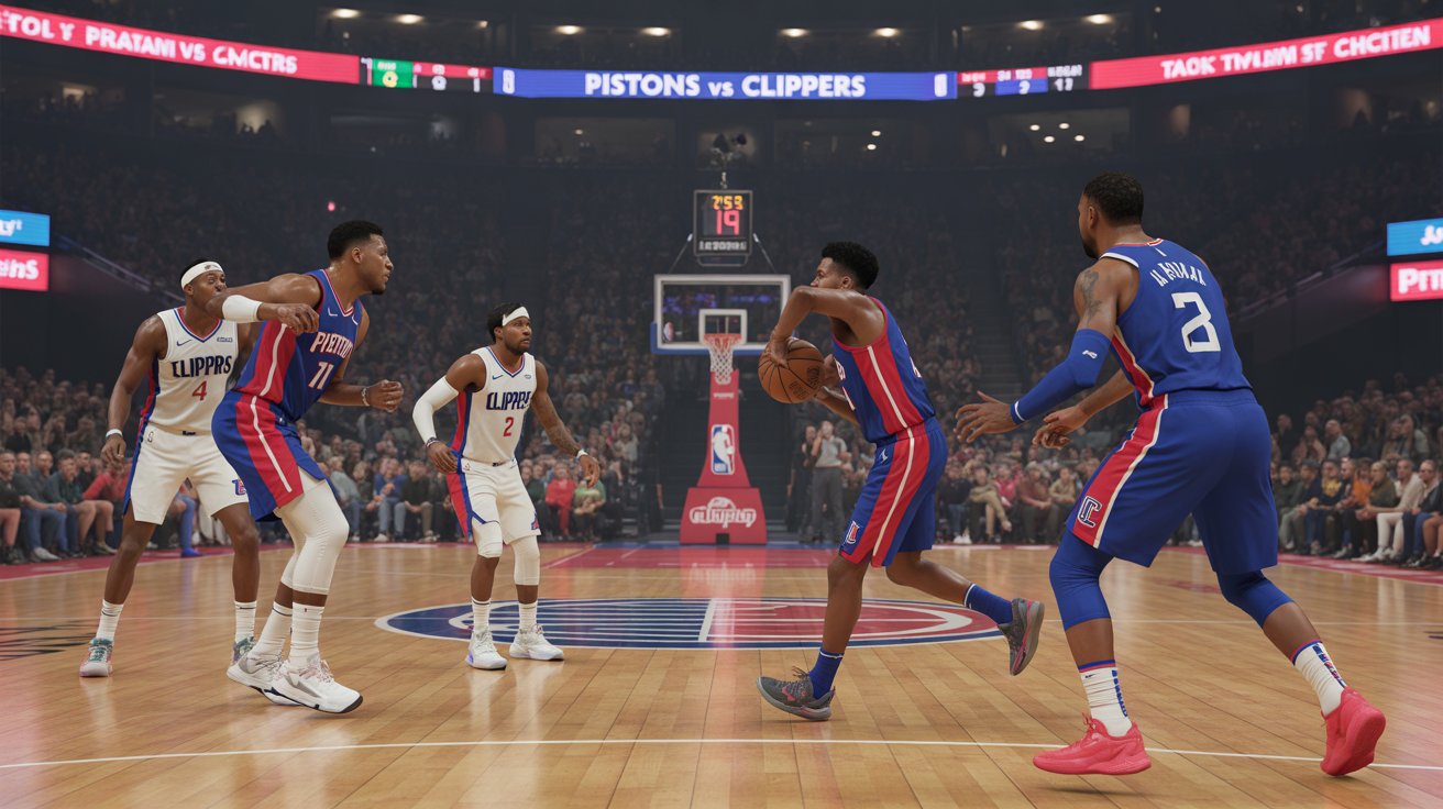 detroit pistons vs la clippers match player stats