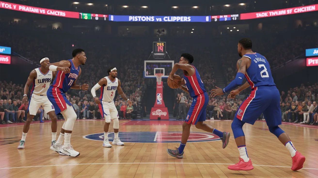detroit pistons vs la clippers match player stats