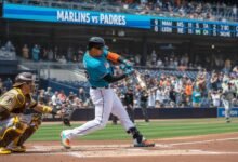 miami marlins vs padres match player stats