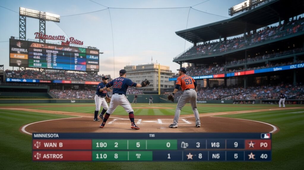 minnesota twins vs houston astros match player stats