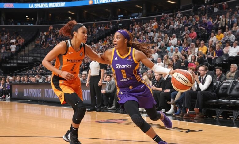 los angeles sparks vs phoenix mercury match player stats