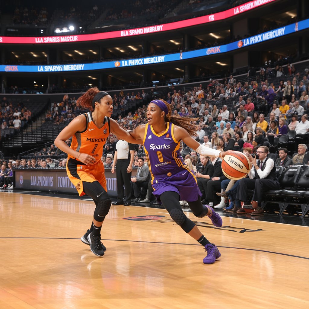 los angeles sparks vs phoenix mercury match player stats