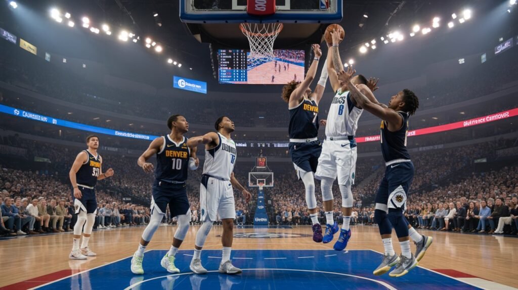 denver nuggets vs dallas mavericks match player stats