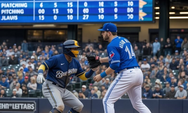 milwaukee brewers vs toronto blue jays match player stats