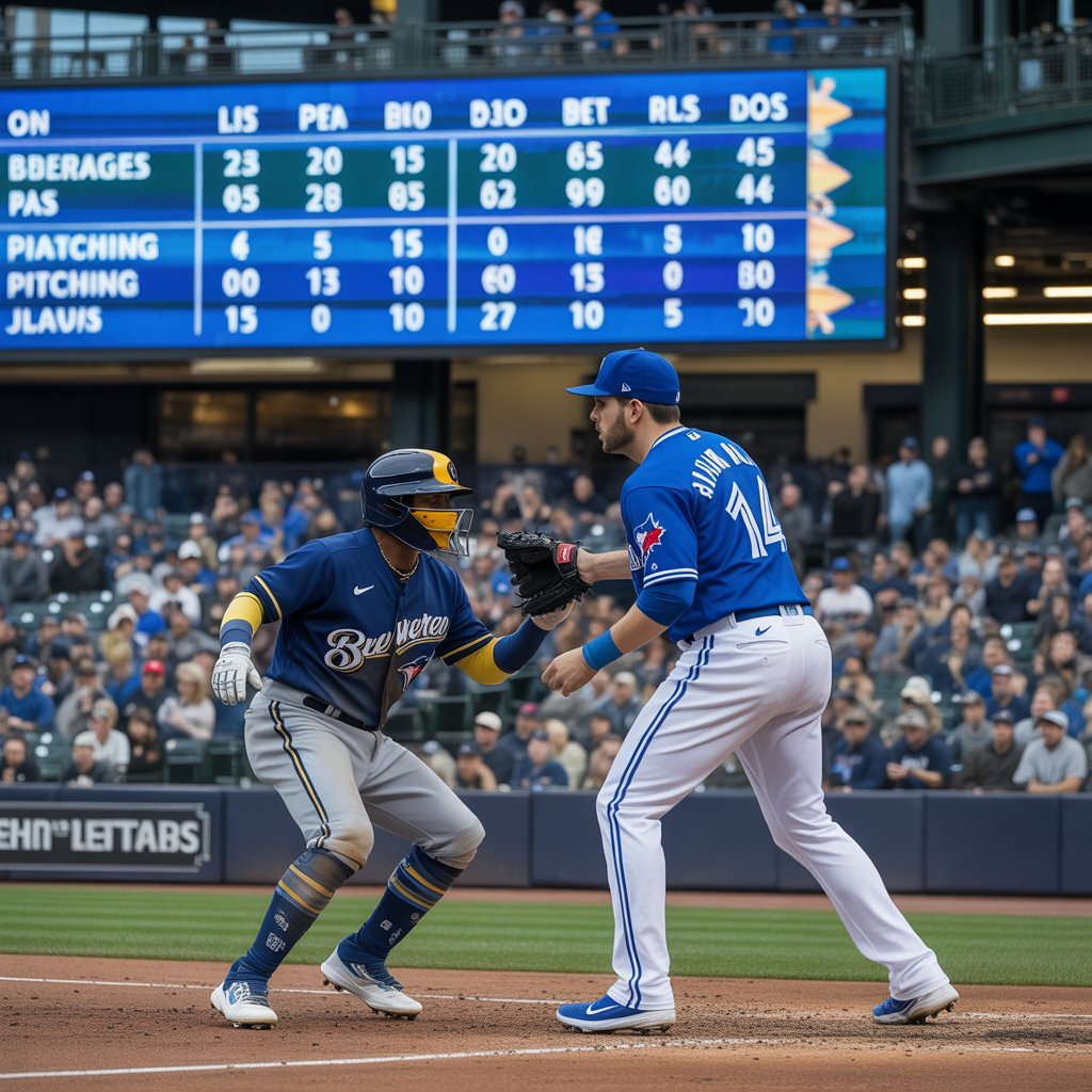 milwaukee brewers vs toronto blue jays match player stats